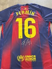 Maglia firmata Fermin Lopez Barcellona 2025/26 / prova foto 1