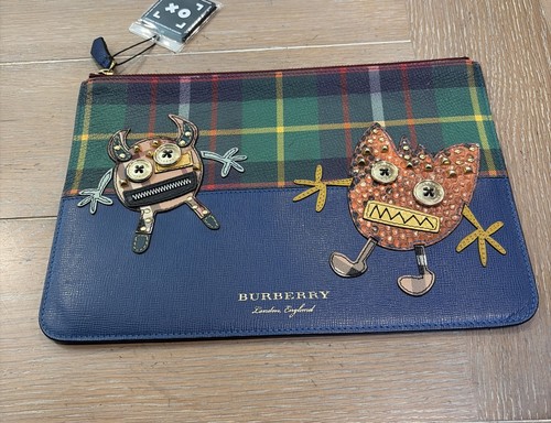 Rare burberry leather - rare, check