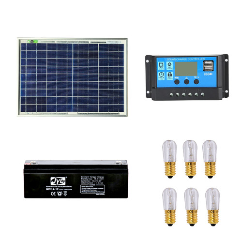 Kit votivo pannello solare 10w - kit,