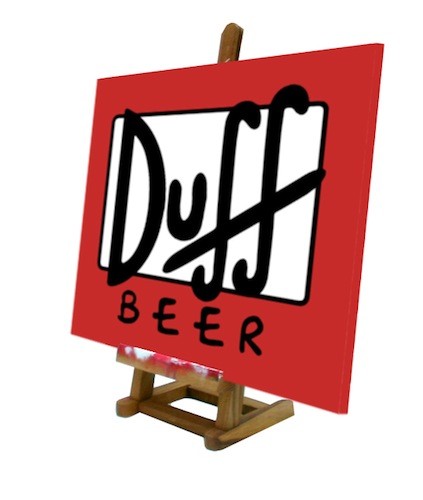 Quadro pop art duff beer - art,
