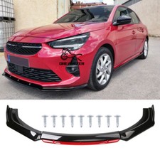 Spoiler anteriore nero paraurti anteriore labbro anteriore attacco anteriore per Opel Corsa C D F