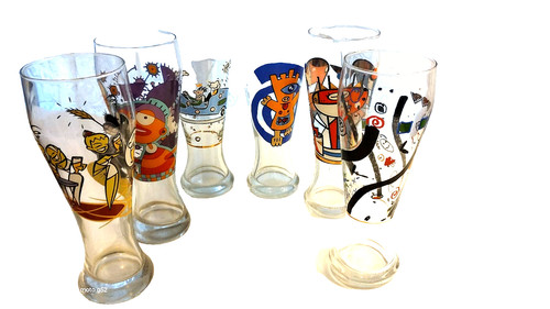 Set bicchieri birra da - set, 6