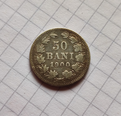 Moneta bani 1900 carol - 50, i