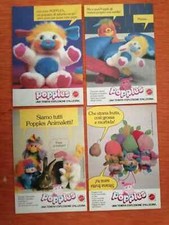 20 PUBBLICITA' ORIGINALI ADVERTISING PELUCHE "POPPLES" MATTEL anni 80 