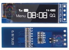 DISPLAY OLED 0.91" 128×32 I2C BIANCO COMPATIBILE ARDUINO RASPBERRY GOTEK