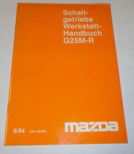 Manuale Di Officina Mazda Cambio Manuale G25M-R, Aggiornato 08/1994