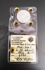 10 lire " SPIGA " anno 1954 N.C. q/fdc periziata