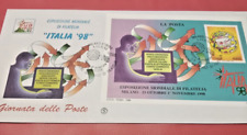 Repubblica italiana busta primo giorno giornata delle poste italia 1998