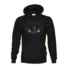 Occhi di furia buia / Dragon Trainer / Idea Regalo / Felpa con Cappuccio Uomo