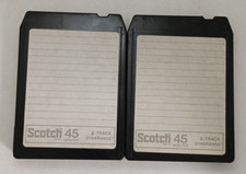 LOTTO 2x SCOTCH 45 SENZA SCRITTE CASSETTA STEREO 8 TRACK