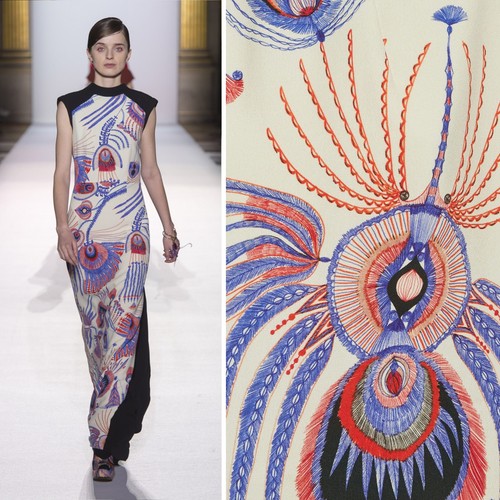 Maxi abito dries - van, noten