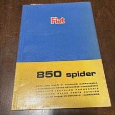 Fiat 850 Spider Catalogo Ricambi 1967