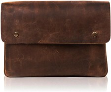 Cartella vintage in pelle