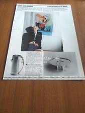 1980 ANDY WARHOL CON RITRATTO DI DESIGNER CARLO SCARPA BROCCA VINTAGE