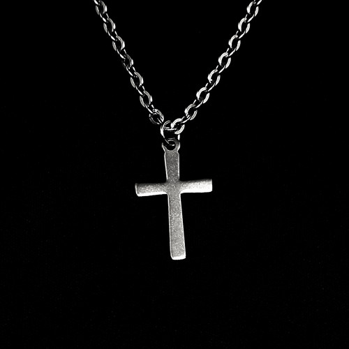 Collana con croce 20x12mm - collana, in
