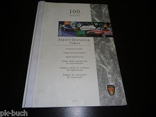 Manuale D'Officina Rover 100 Reparaturzeiten E Garantiecode Stand 1996