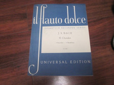 il flauto dolce/ J.S. BACH 6