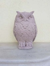 GUFO - PORTAFORTUNA IN POLVERE DI MARMORINO PURO, NO GESSO (ALTA QUALITA')