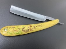 rasoio mano libera Solingen Silberstahl Garanti rasoio lama dritta Vintage raro