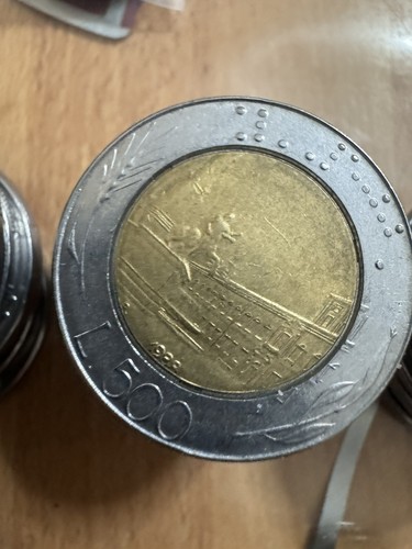Moneta 500 lire bimetallica