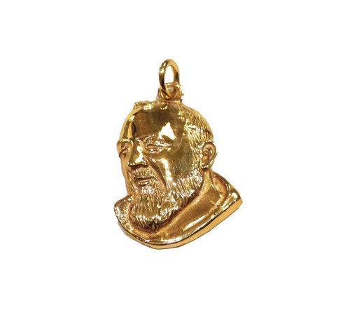 Pendente padre pio argento - pendente,