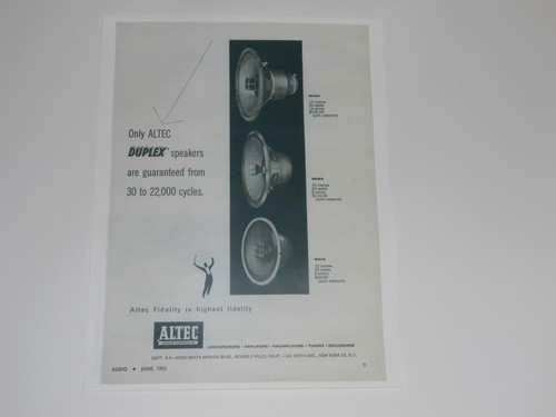 Pubblicità duplex altec - pubblicità,