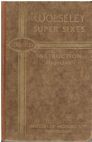 Wolseley super six 21 - six, 16/6