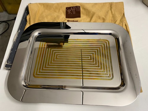 Vassoio sambonet laminato oro - sambonet,