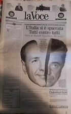 La Voce - Il giornale di Indro Montanelli - anno I, n. 1, del 22 marzo 1994 