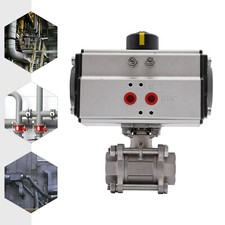 Valvola a sfera pneumatica 1 pollice in acciaio inox 316 valvola a sfera pneumatica nera