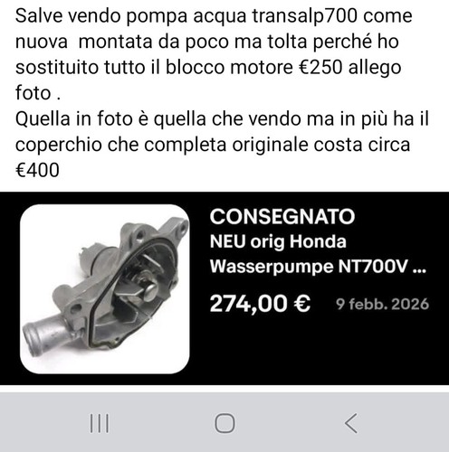 Ricambi moto transalp700 - ricambi,
