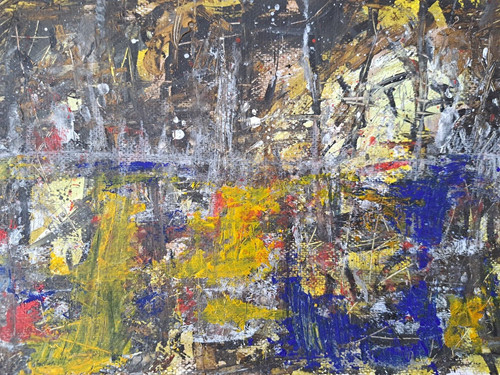 Quadro astratto moderno 21x30