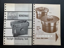 Raro depliant vintage Leitz Agfa Correx/Rondinax carro armato pellicola 1954