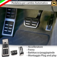 SET PEDALIERA COPRIPEDALI COPRI PEDALI PER CAMBIO AUTOMATICO AUDI A4 B9 + AVANT