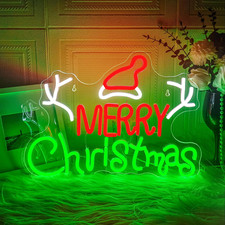 Merry Christmas Segni Al Neon