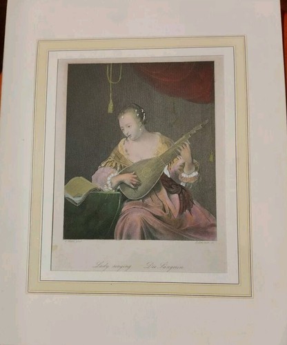 Bella incisione acquarellata - bella,