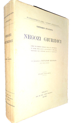 Scialoja negozi giuridici - ",