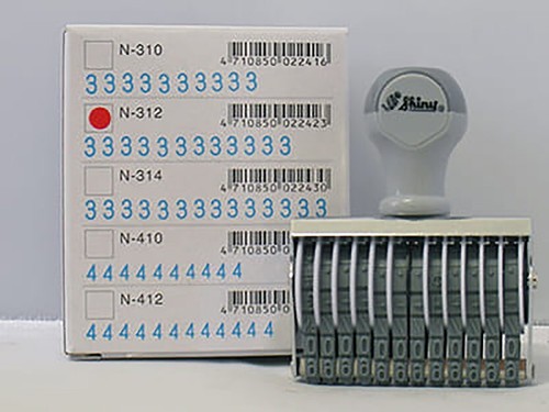 Timbro numeratore 312 12 - timbro, n-312,