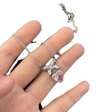 Collana con fiocco cuore e