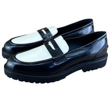 KOIO Arezzo Black White Penny Loafers Men Formal Shoes Size 8-13