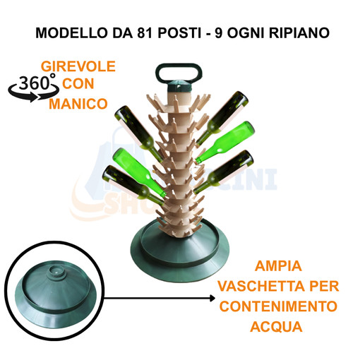 Scolabottiglie posti con - scolabottiglie,