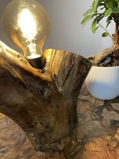 lampada da tavolo in legno