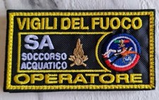 VIGILI DEL FUOCO PATCH TOPPA CON VELCRO VVF OPERATORE SA SOCCORSO ACQUATICO