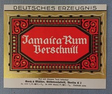 vecchio Etichetta di Rum campione Giamaica Goetz & Müller Berlino
