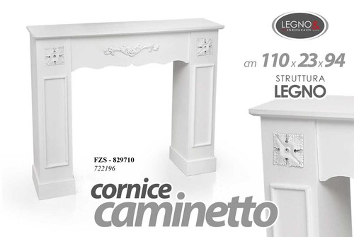 Cornice finto caminetto - finto,