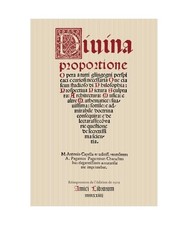 Divina proportione pacioli - divina, proportione,