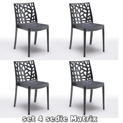 Sedia matrix set pezzi - sedia, 4