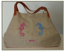 borsa lino e cuoio artigianale