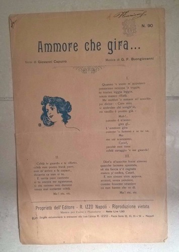 Spartito musicale ammore - spartito, che
