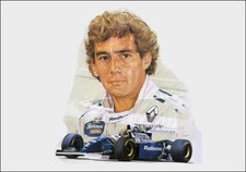 CARTOLINA POST CARD AYRTON